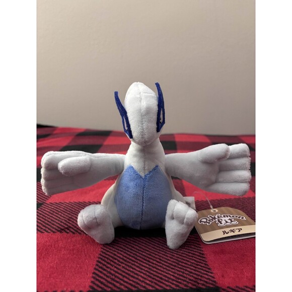 2019 Pokemon Center Pokemon Fit Sitting Lugia Plush 6" with Tags Japan Import - Picture 1 of 9